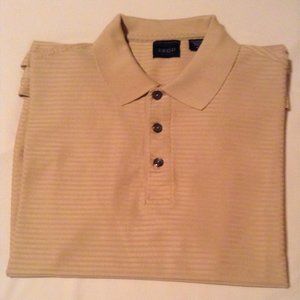 IZOD Men's Polo Type Shirt - Med. - Golden Tan -100% Mercerized Cotton